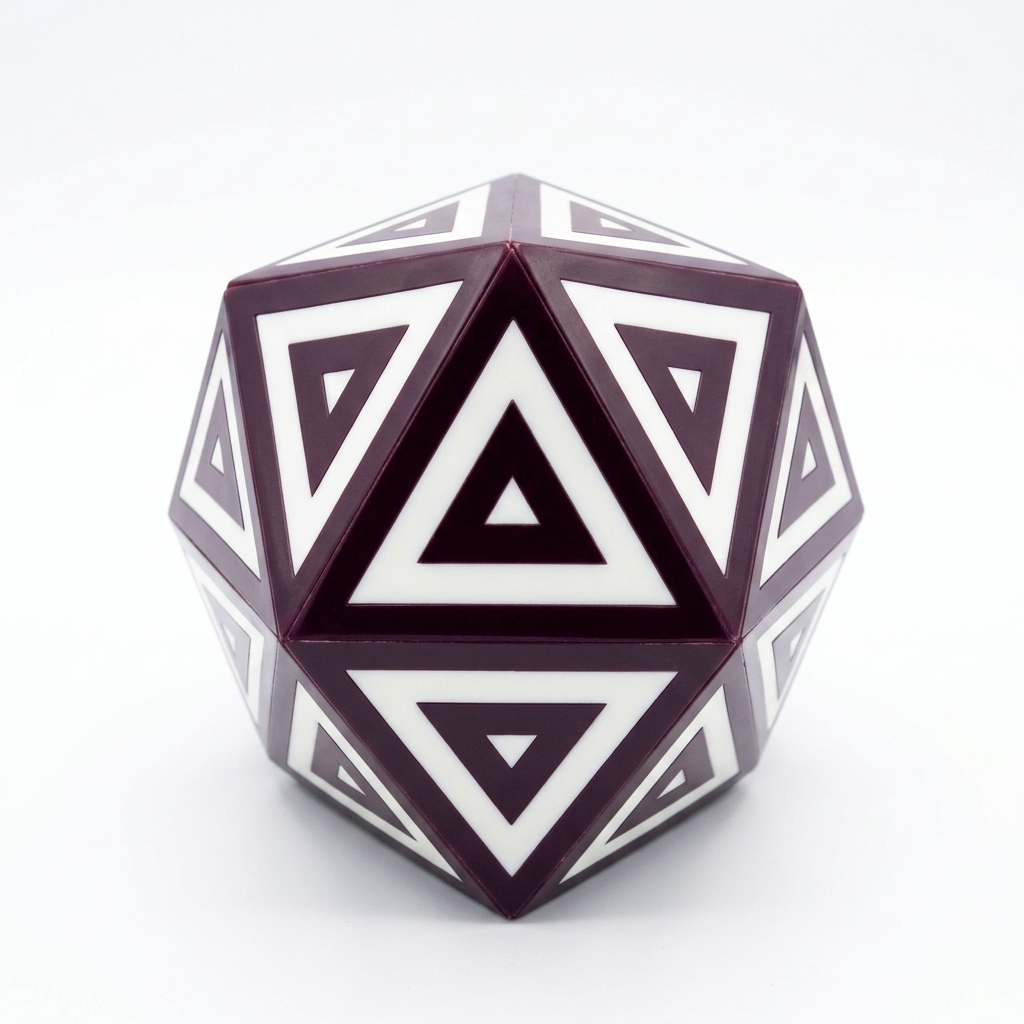 Geometric Resin Decorative Box – Triangular Pattern Polyhedral Storage