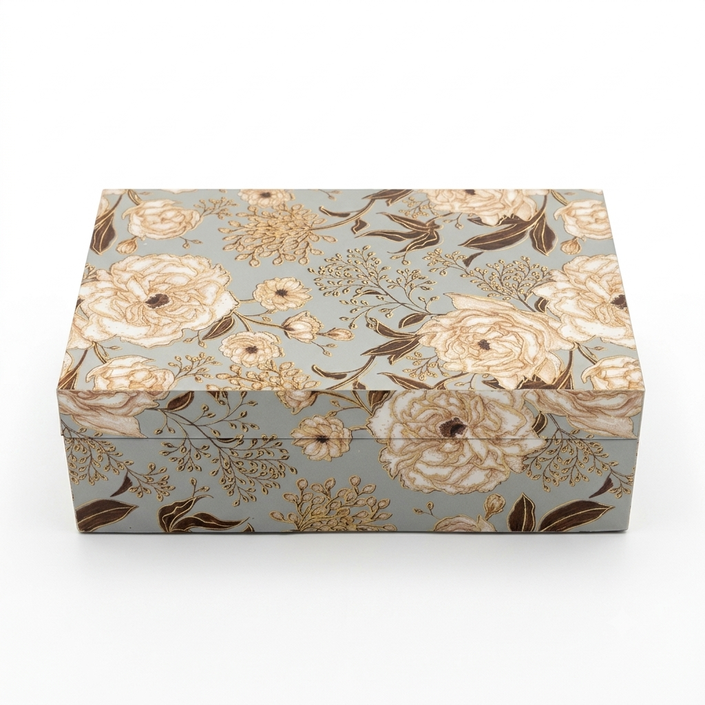 Botanical Reverie Vintage Floral Decorative Keepsake Box