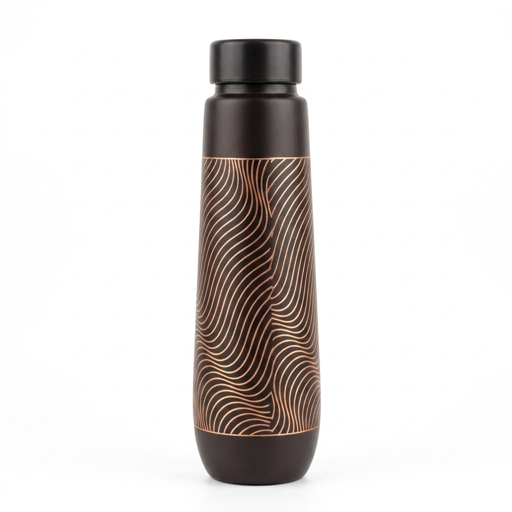 Vanguard Obsidian & Woven Copper Premium Vacuum Bottle
