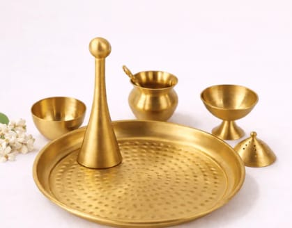 Heritage Brass Pooja Thali 