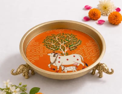 Kamdhenu Tree of Life Decorative Urli
