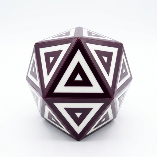 [NCUI_0009] Geometric Resin Decorative Box – Triangular Pattern Polyhedral Storage