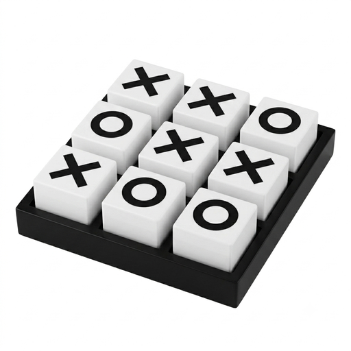 [NCUI_0067] Handcrafted Marble Tic-Tac-Toe Game Set