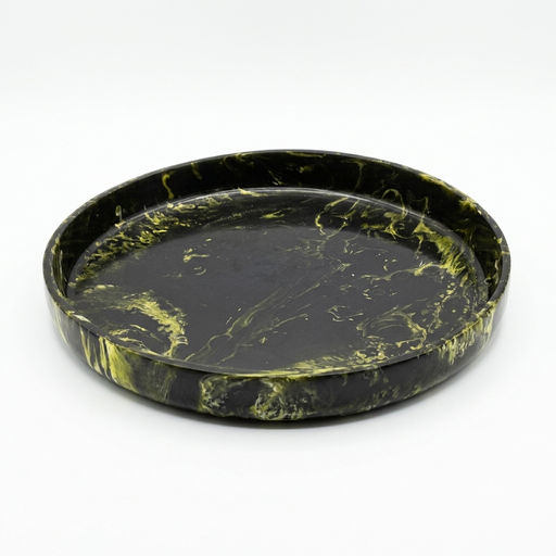 [NCUI_0071] Nero Oro Marbled Resin Catchall Tray