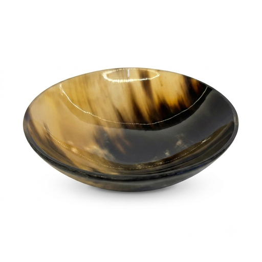 [NCUI_0102] Natural Polished Horn Small Decorative Bowl
