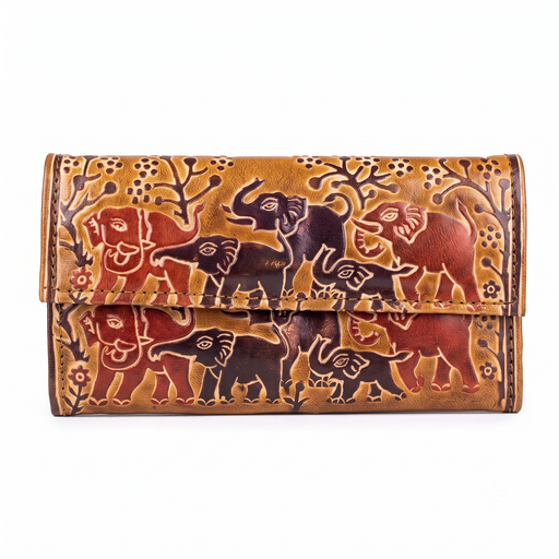 [NCUI_0122] Heritage Folk Art Foldover Wallet