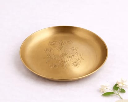 [IU10AU269894] Brass Bloom Plate